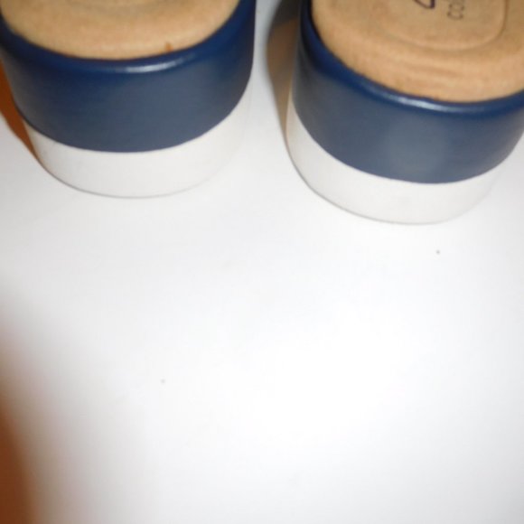 Clarks Women’s Collection Clara Cove Navy Marine Wedge Sandals—Size 12M NWT - Picture 6 of 8